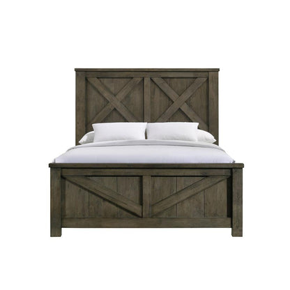 Memphis Queen Panel 5PC Bedroom Set in Grey