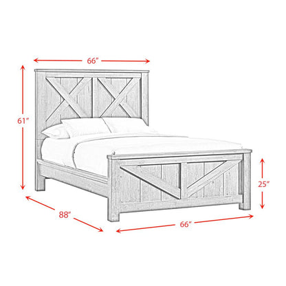 Memphis Queen Panel 5PC Bedroom Set in Grey