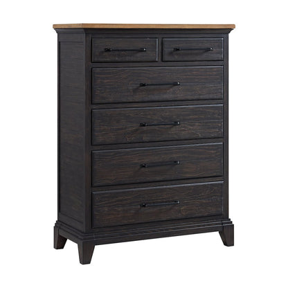 Johnshaven  King Storage 5PC Bedroom Set in Espresso & Brown