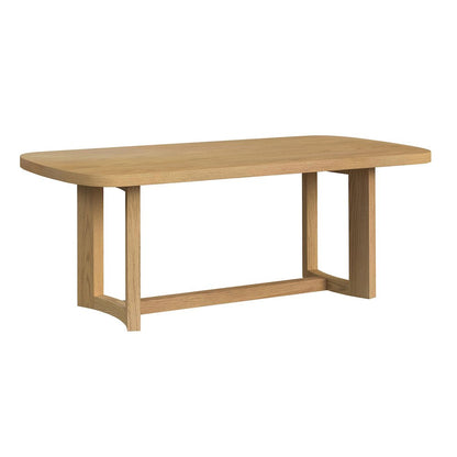 Canal 7PC Standard Height Dining Set in Natural-Rectangular Table and Six Chairs