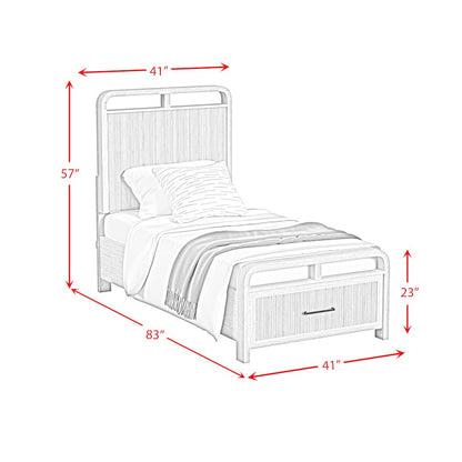Woodridge Twin Storage Bed in Natural