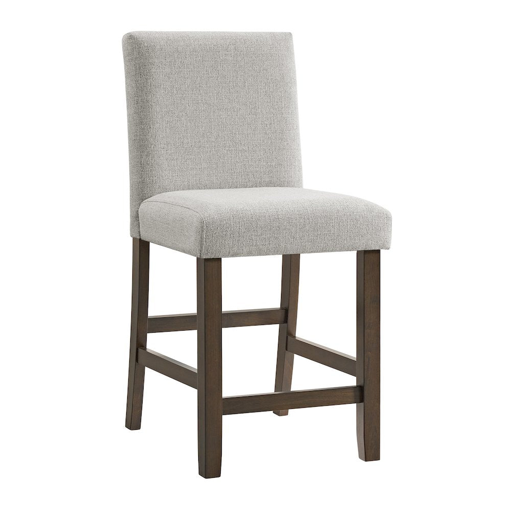 8PC Counter Height Dining Set in Brown-Table, Four Chairs and Complete Bench