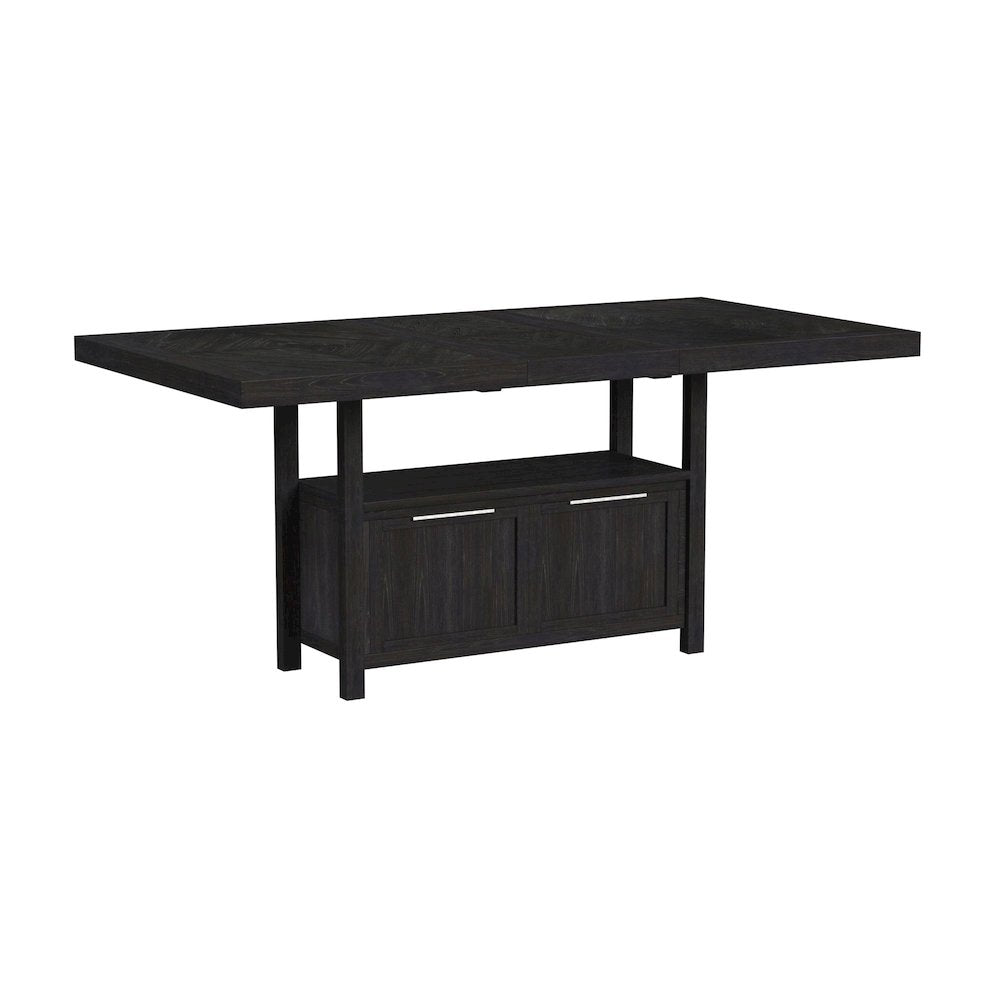 Transcend 5PC Counter Height Dining Set in Charcoal-Table and Four Chairs