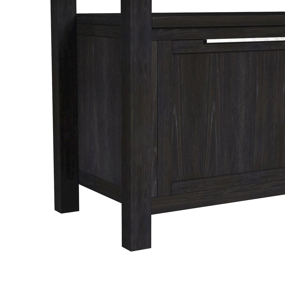 Transcend 5PC Counter Height Dining Set in Charcoal-Table and Four Chairs