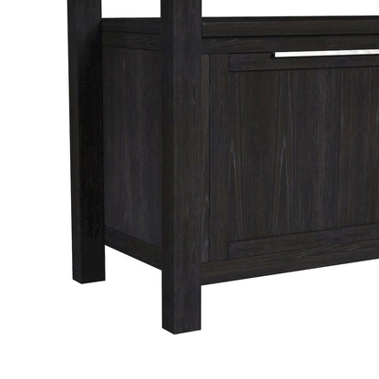 Transcend 5PC Counter Height Dining Set in Charcoal-Table and Four Chairs