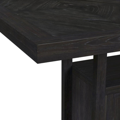 Transcend 5PC Counter Height Dining Set in Charcoal-Table and Four Chairs