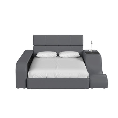 Booker Lounge Chair in Grey PU