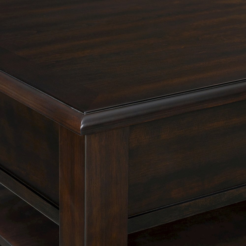 3PC Table Set in Cherry-Rectangular Lift-Top Coffee Table & Two End Table