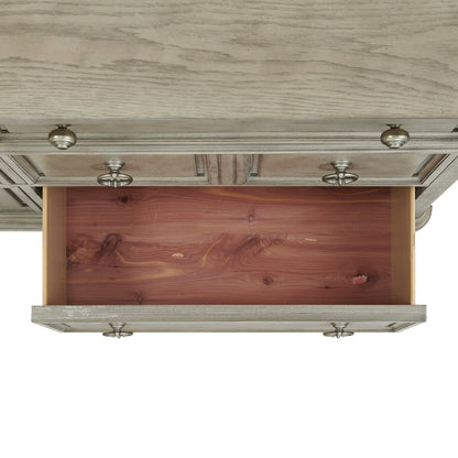 Emiko Dresser and Mirror Set in Light Grey