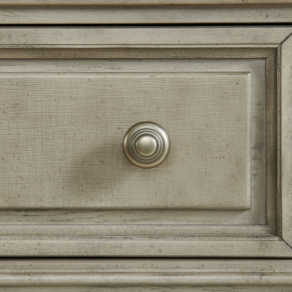 Emiko 6-Drawer Dresser in Light Grey