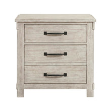 2-Drawer Nightstand with USB Ports, Farmhouse Bedside Table for Bedroom,White