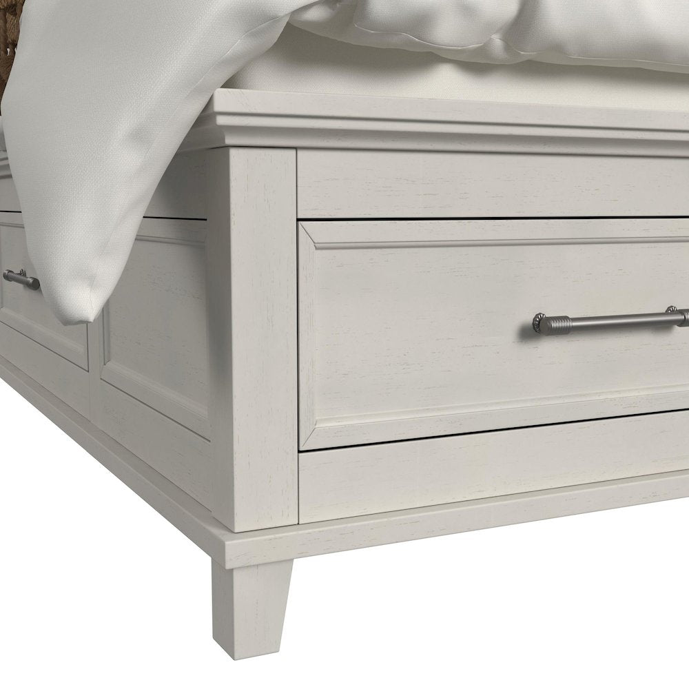 Henrik King Storage 3PC Bedroom Set in Ivory