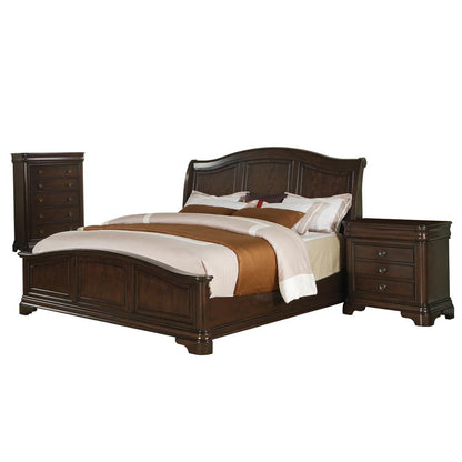 Conley Cherry King Panel 3PC Bedroom Set