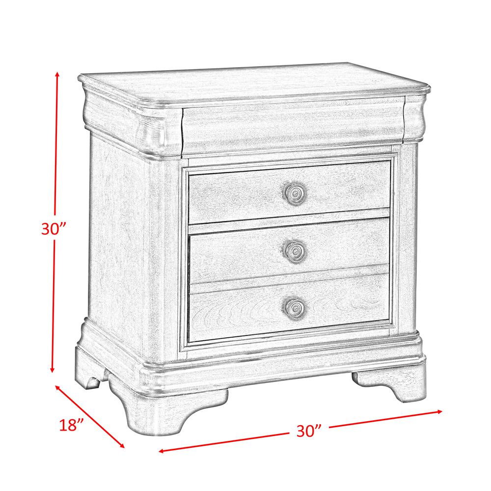 Conley Cherry King Panel 3PC Bedroom Set
