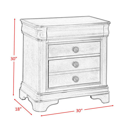 Conley Cherry King Panel 3PC Bedroom Set