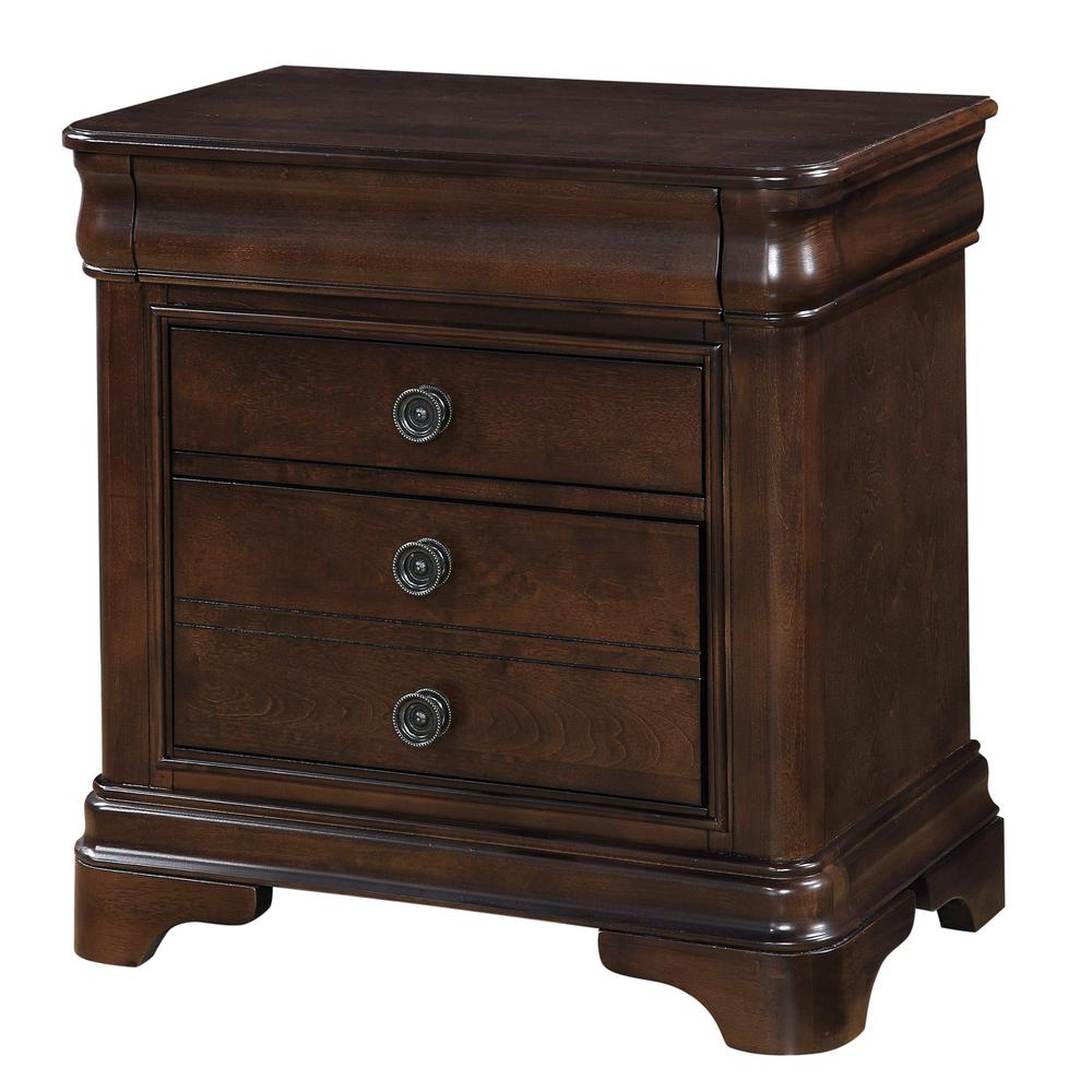Conley Cherry King Panel 3PC Bedroom Set