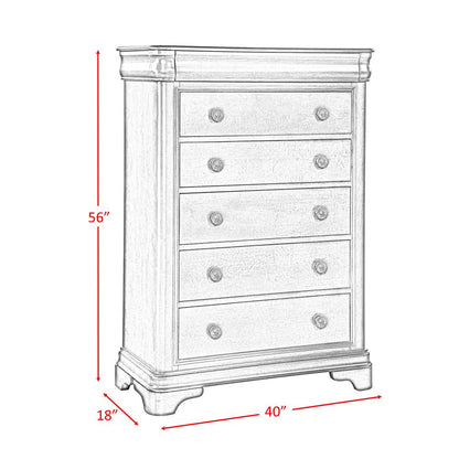 Conley Cherry King Panel 3PC Bedroom Set