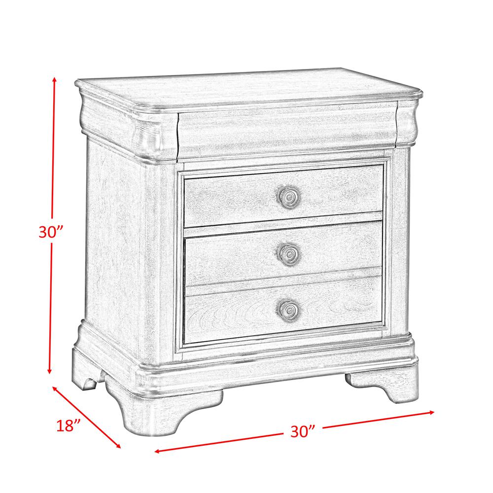 Conley Cherry King Panel 4PC Bedroom Set