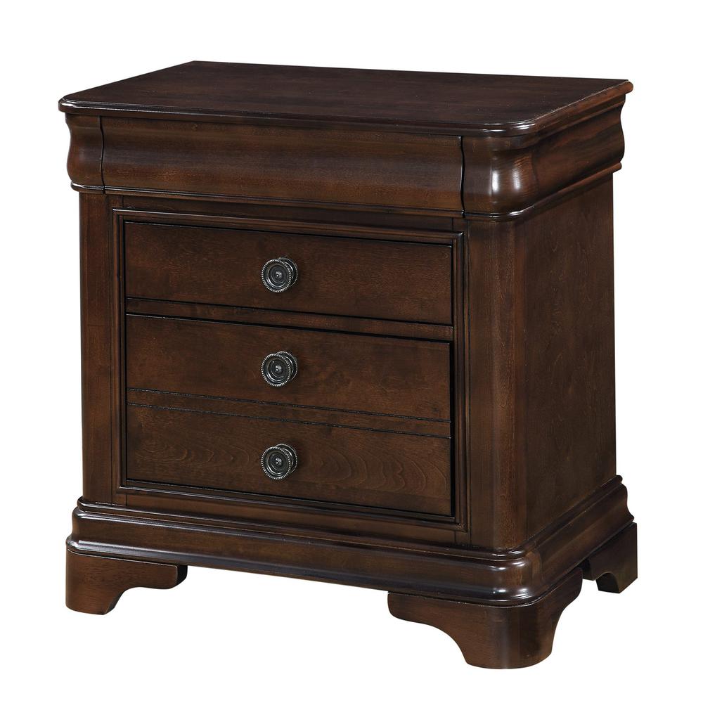 Conley Cherry King Panel 4PC Bedroom Set