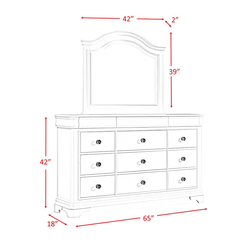 Conley Cherry King Panel 4PC Bedroom Set