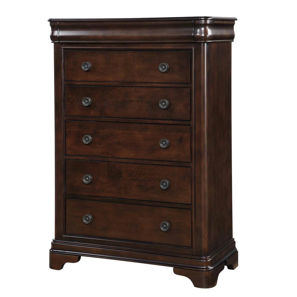 Conley Cherry King Sleigh 5PC Bedroom Set