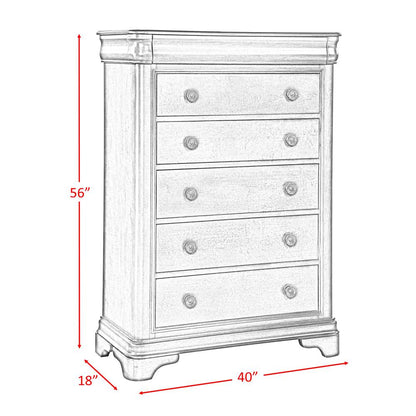 Conley Cherry King Sleigh 6PC Bedroom Set