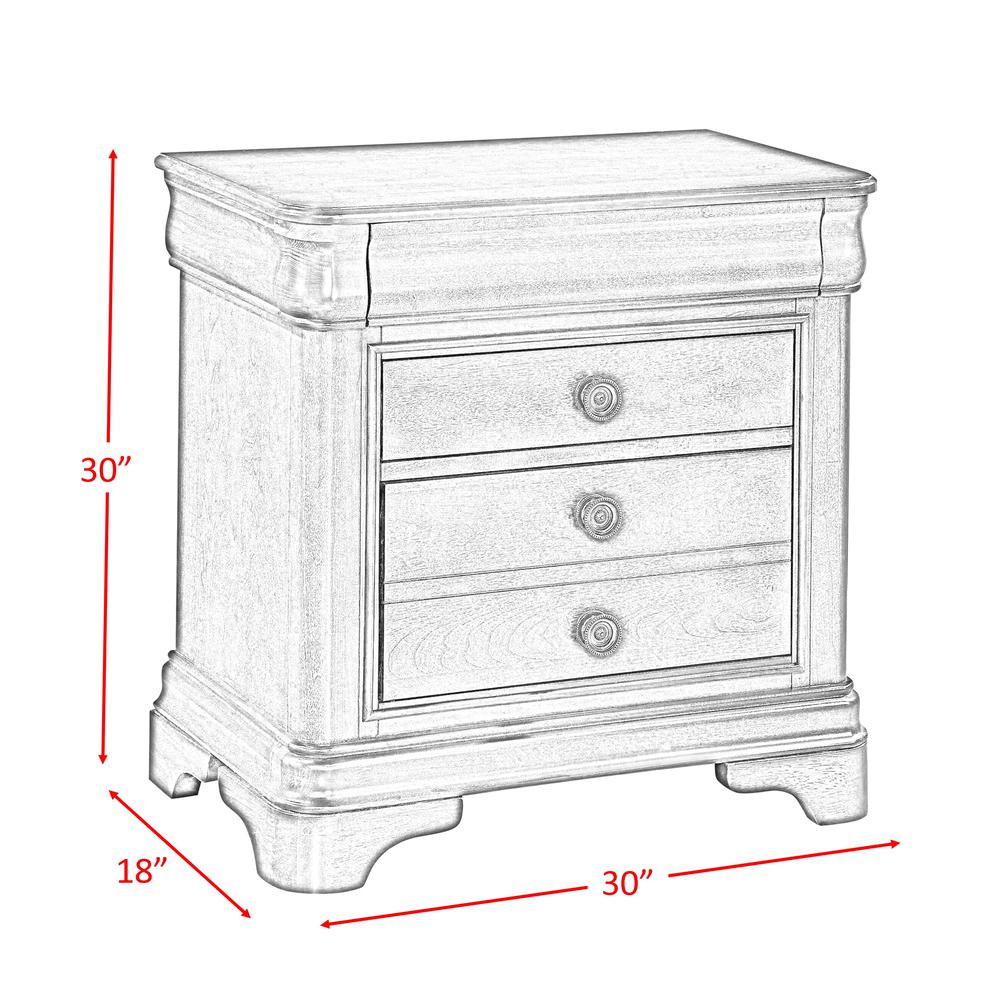 Conley Cherry King Sleigh 6PC Bedroom Set