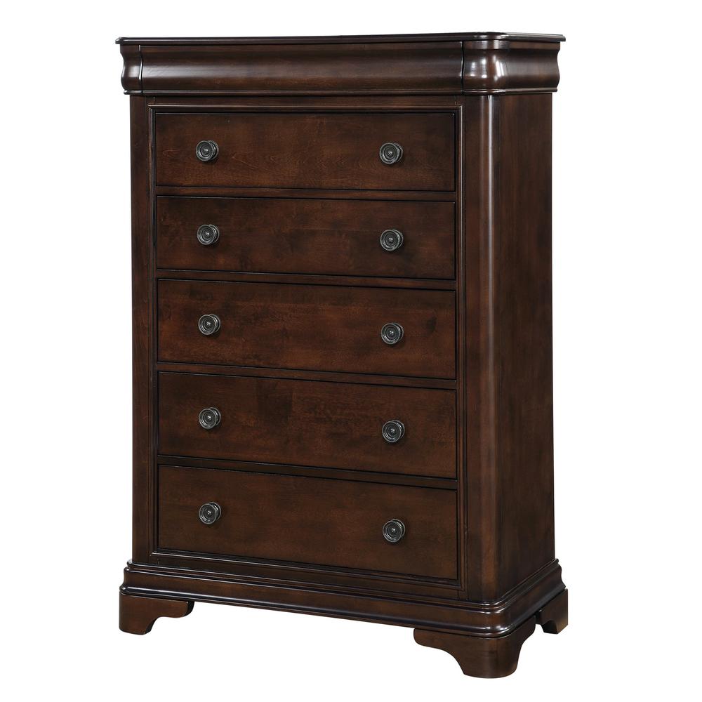 Conley Cherry King Sleigh 6PC Bedroom Set