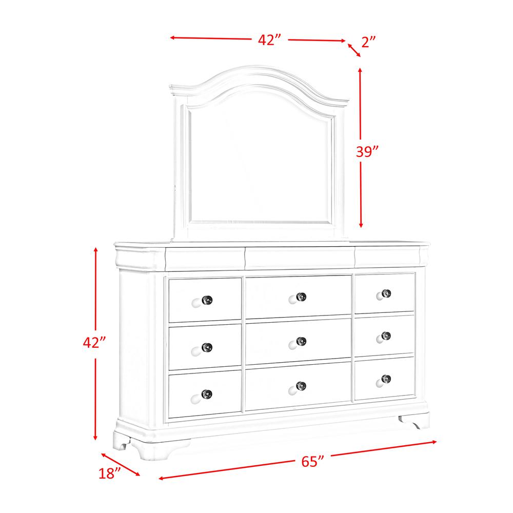 Conley Cherry Queen Panel 5PC Bedroom Set