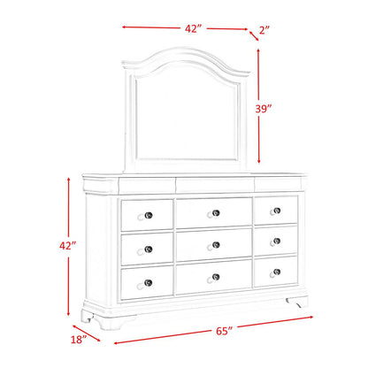 Conley Cherry Queen Panel 5PC Bedroom Set