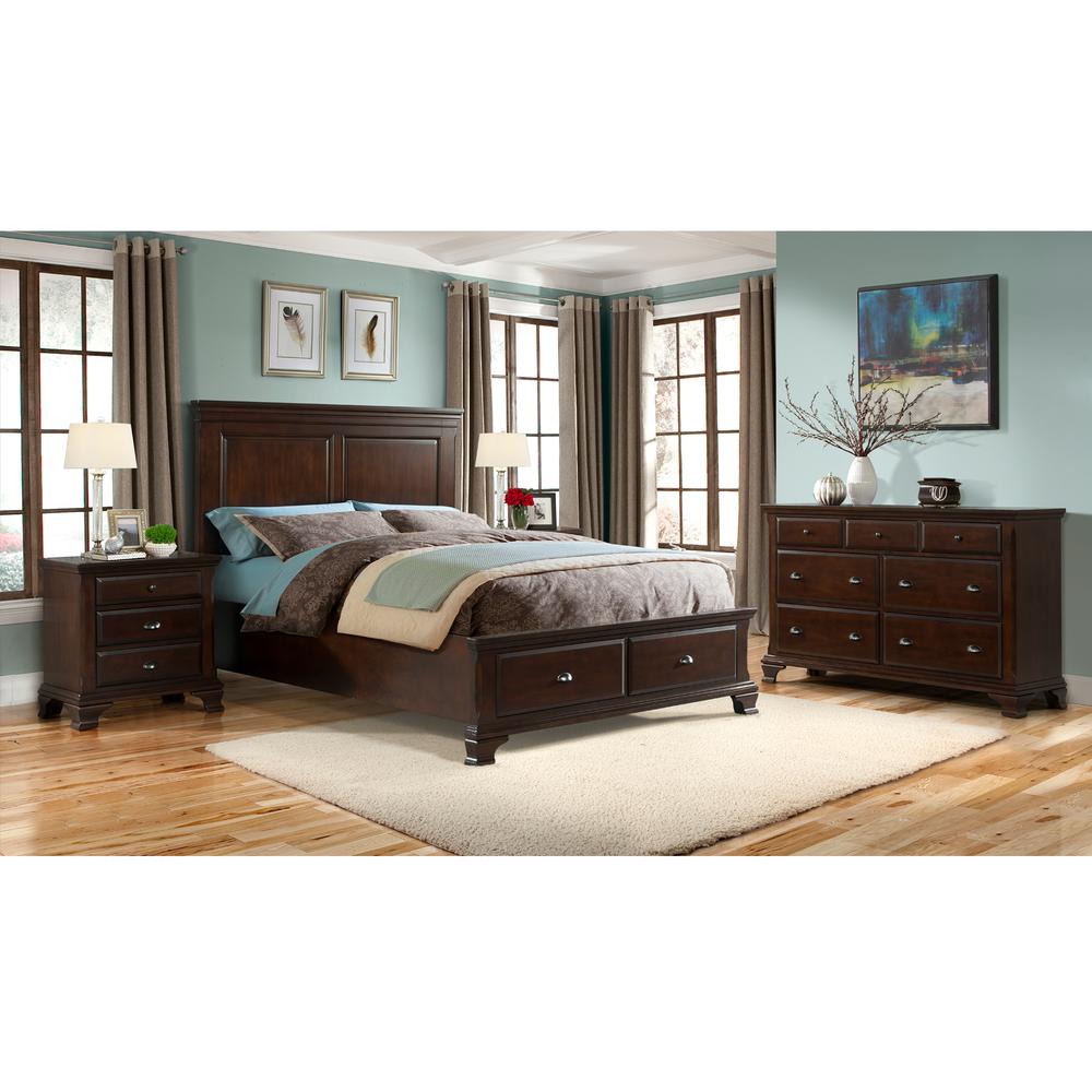 Brinley Cherry Dresser & Mirror Set