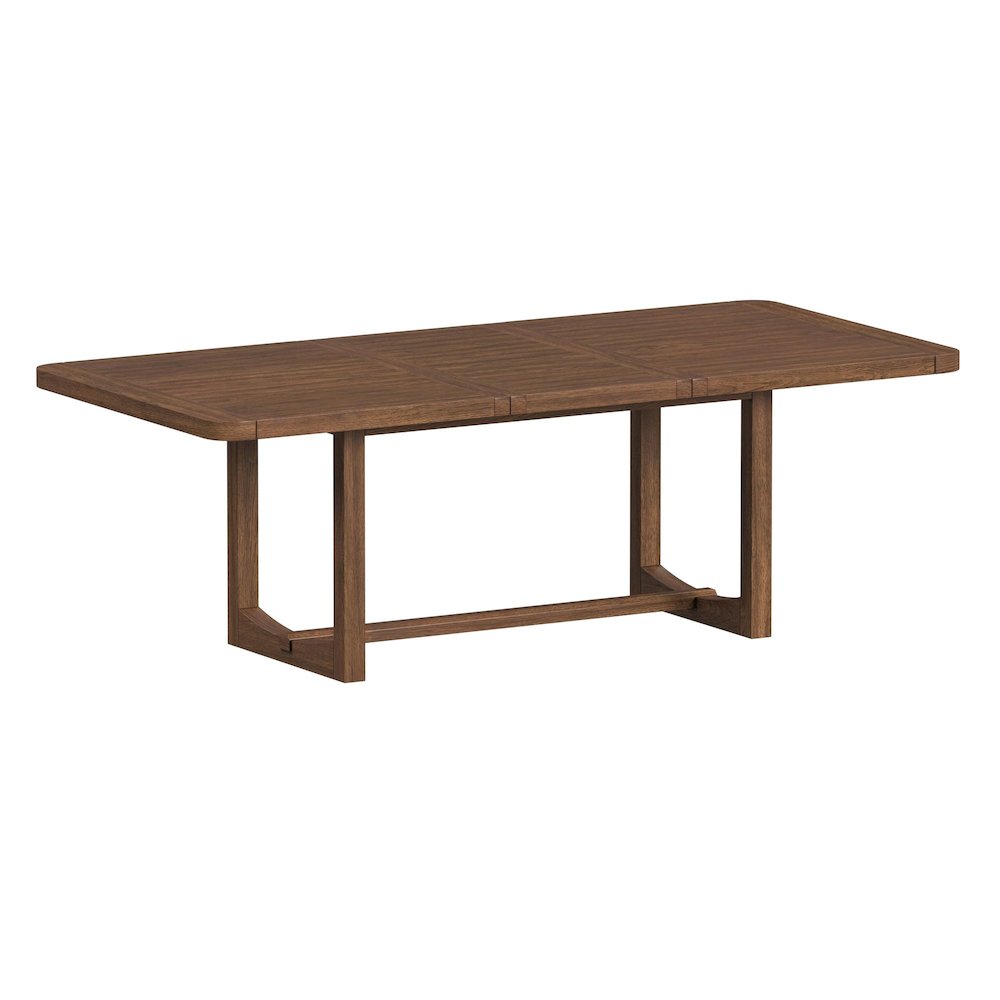 Thorin 7PC Dining Set in Brown-Table, Four Chairs and Two UPH Chairs
