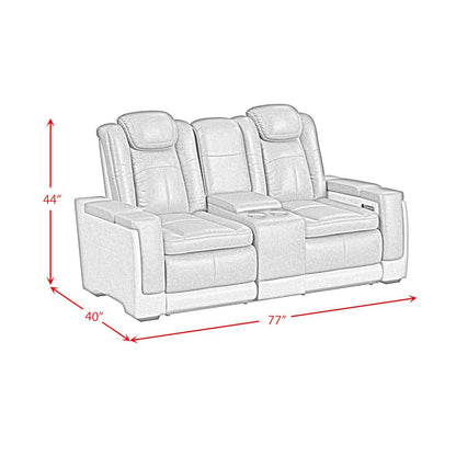 Niven 2PC Living Room Set in Rocky Grey/Brown-Sofa & Loveseat