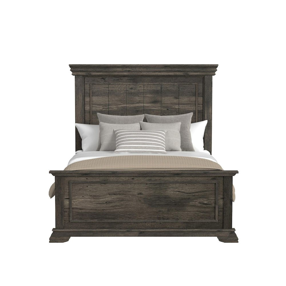 Park Ridge Queen Panel Bed in Charcoal