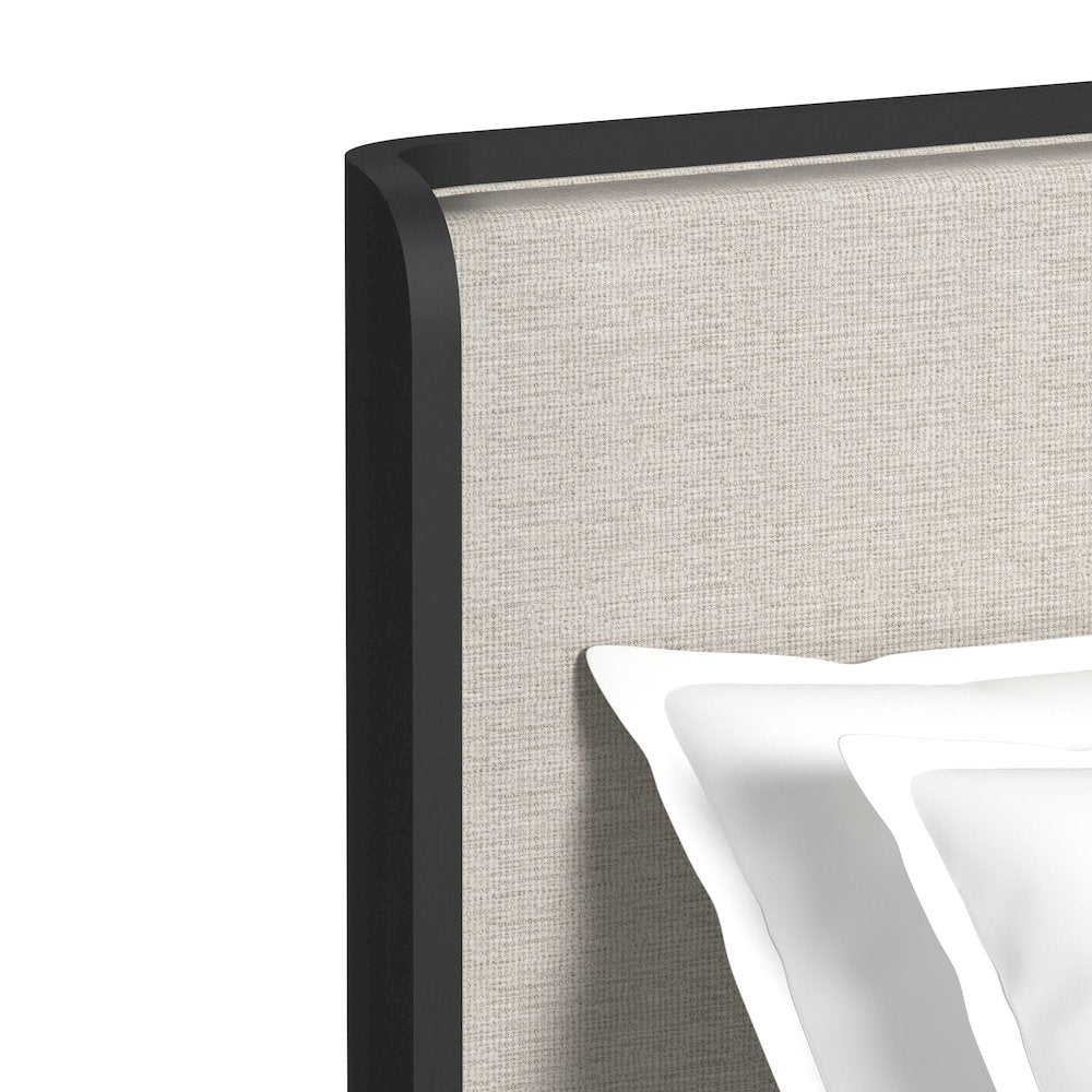 Camelot King UPH 5PC Bedroom Set in Black