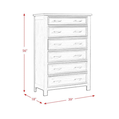 Damen Queen Storage 5PC Bedroom Set in Drift Grey