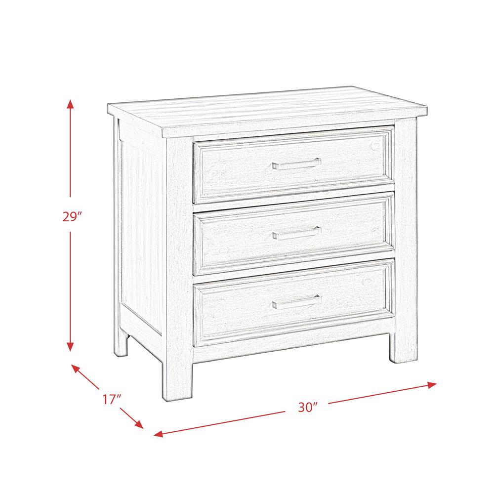 Damen Queen Storage 5PC Bedroom Set in Drift Grey