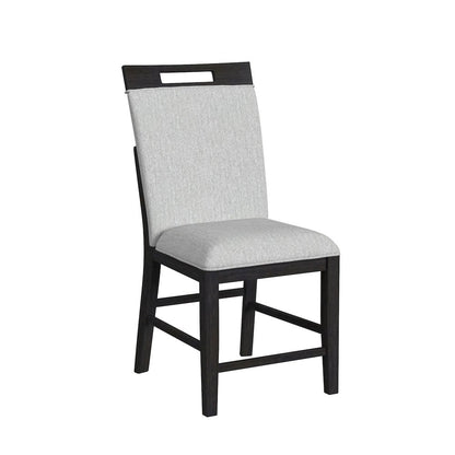 Transcend 6PC Counter Height Dining Set in Charcoal-Table, Four Chairs & Bench