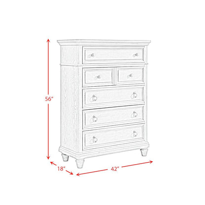 Emiko Queen Panel 3PC Bedroom Set in Light Grey