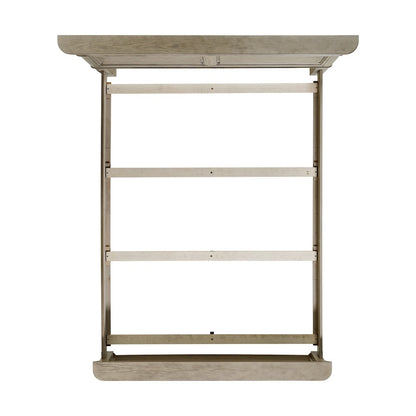 Emiko Queen Panel 3PC Bedroom Set with Door Chest in Light Grey