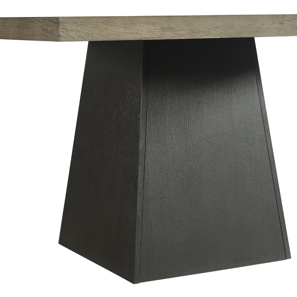 Rizzo Square Dining Table in Grey and Dark Espresso