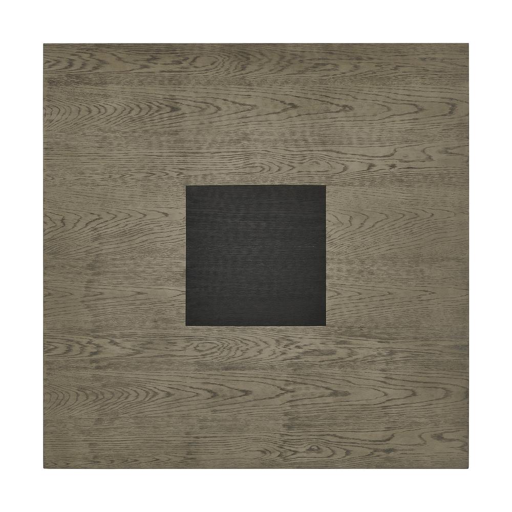 Rizzo Square Dining Table in Grey and Dark Espresso