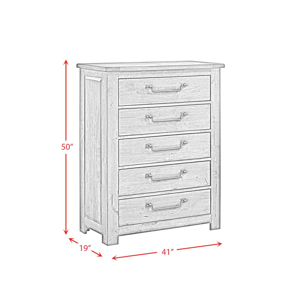 Memphis Queen Panel 5PC Bedroom Set in Grey