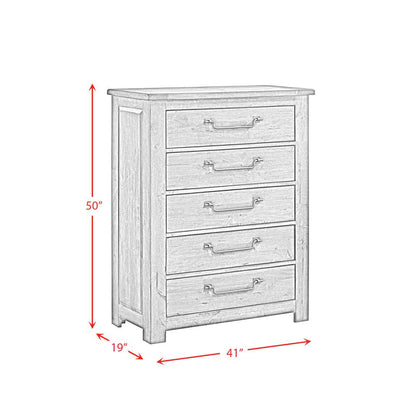 Memphis Queen Panel 5PC Bedroom Set in Grey