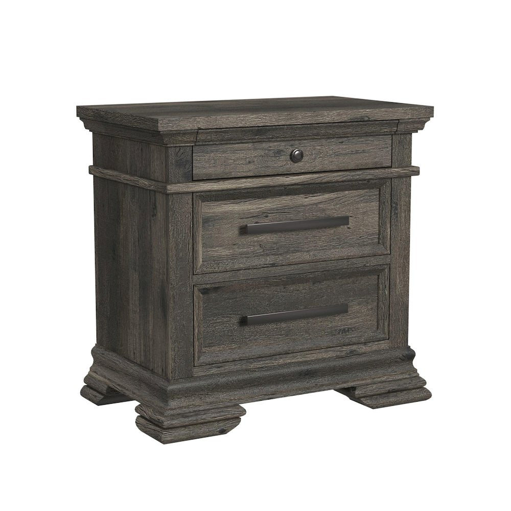 Park Ridge Queen Panel 5PC Bedroom Set in Charcoal