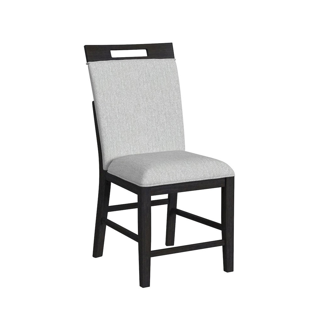 Transcend 5PC Counter Height Dining Set in Charcoal-Table and Four Chairs