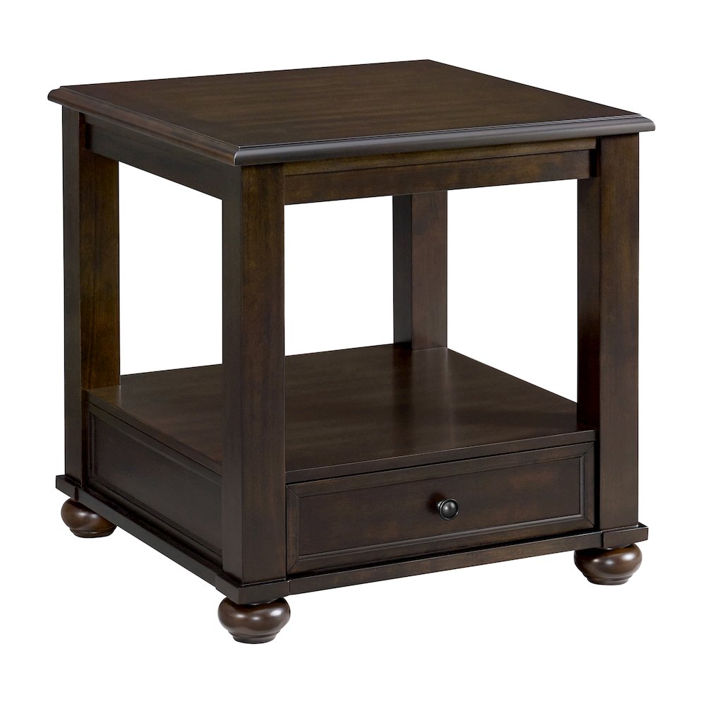 3PC Table Set in Cherry-Rectangular Lift-Top Coffee Table & Two End Table