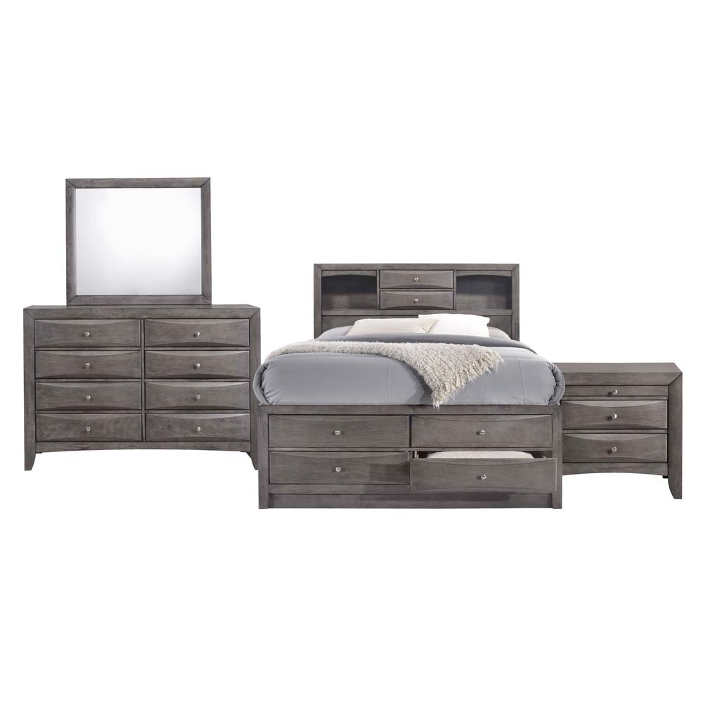 Madison Queen Storage 4PC Bedroom Set