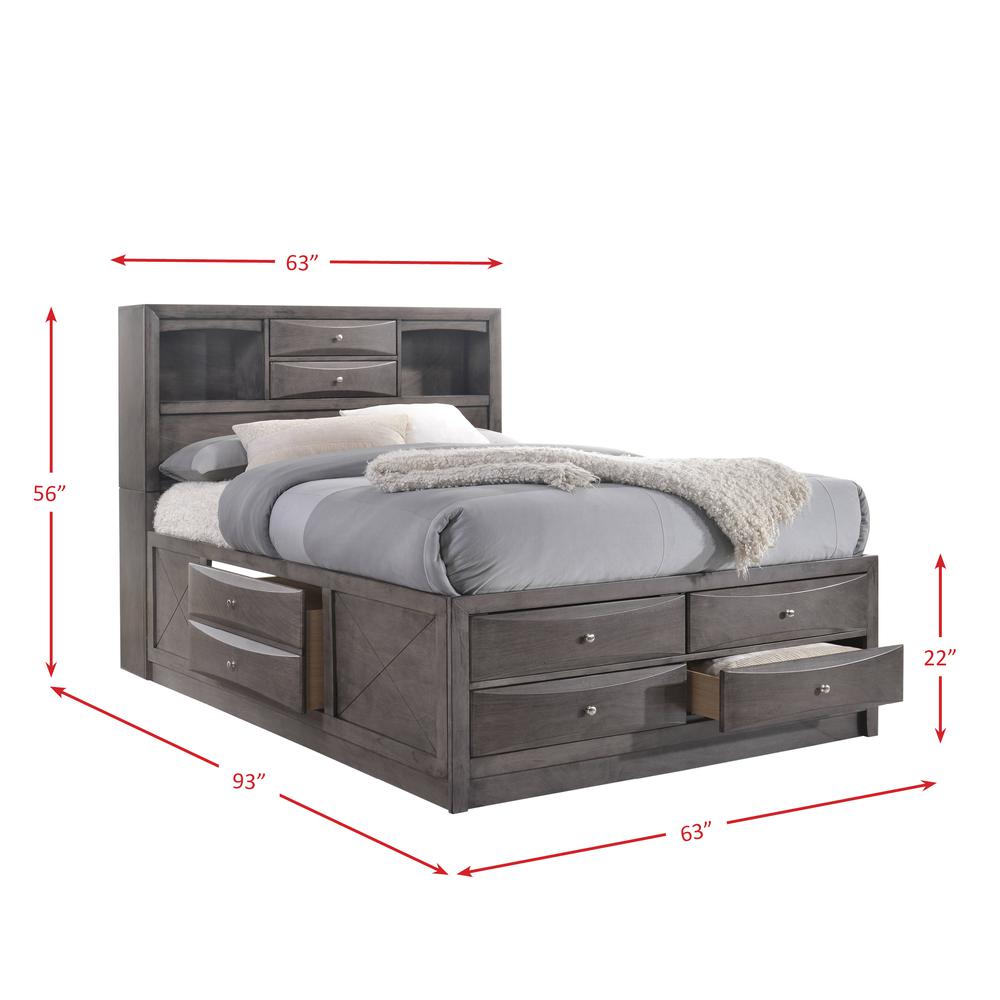 Madison Queen Storage 4PC Bedroom Set