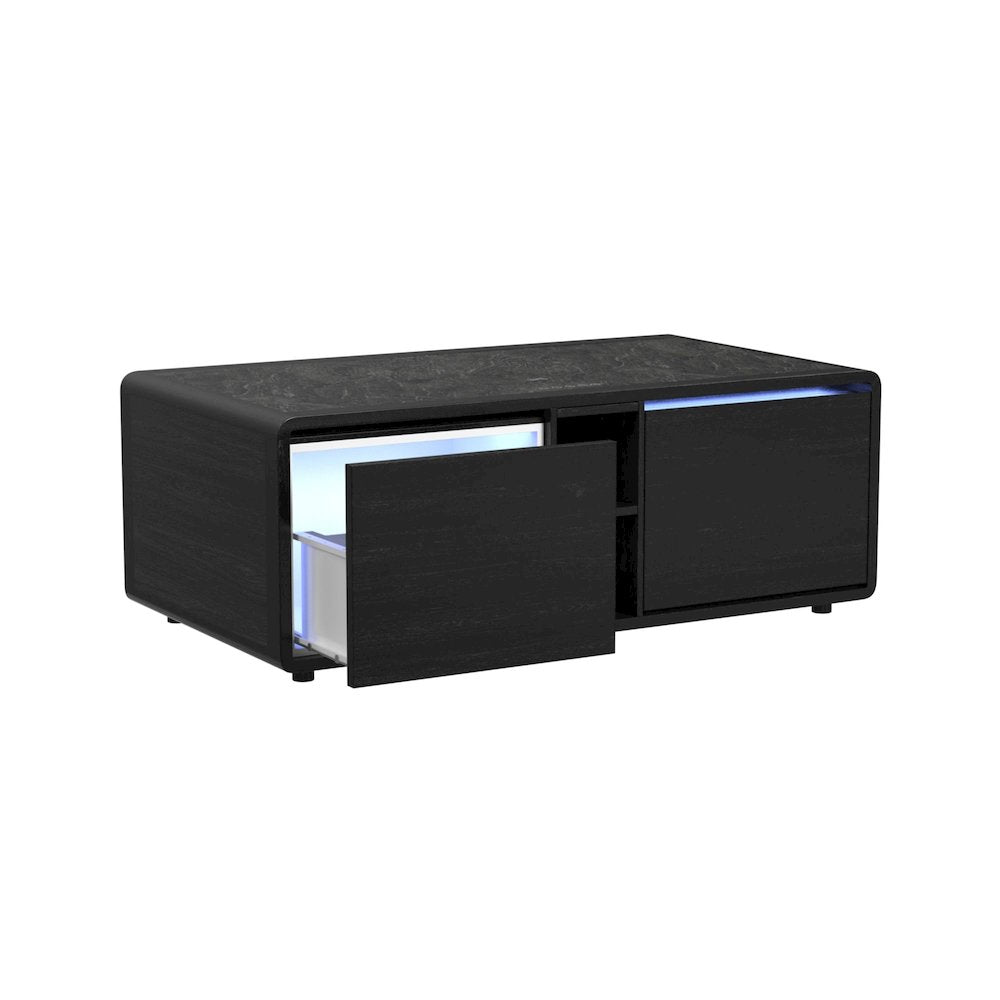 Halo Smart Coffee Table with Cooler and Speaker in Black
